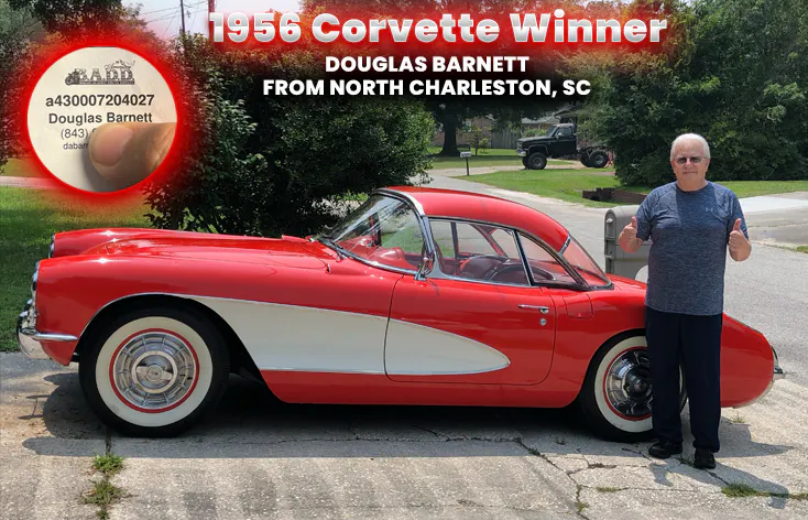 1956 Corvette
Douglas Barnett - Ticket # a430007204027