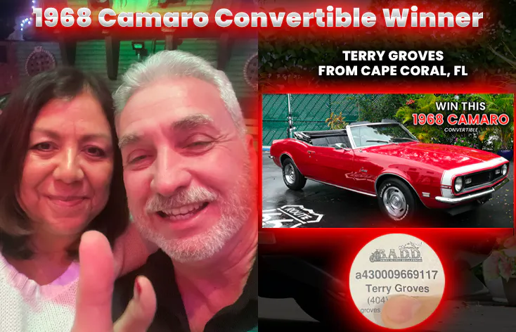 1968 Camaro convertible
Terry Graves - Ticket # a430009669117