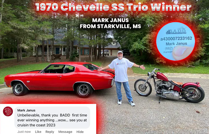 1970 Chevelle SS Trio
Mark Janus - Ticket # a430007233162