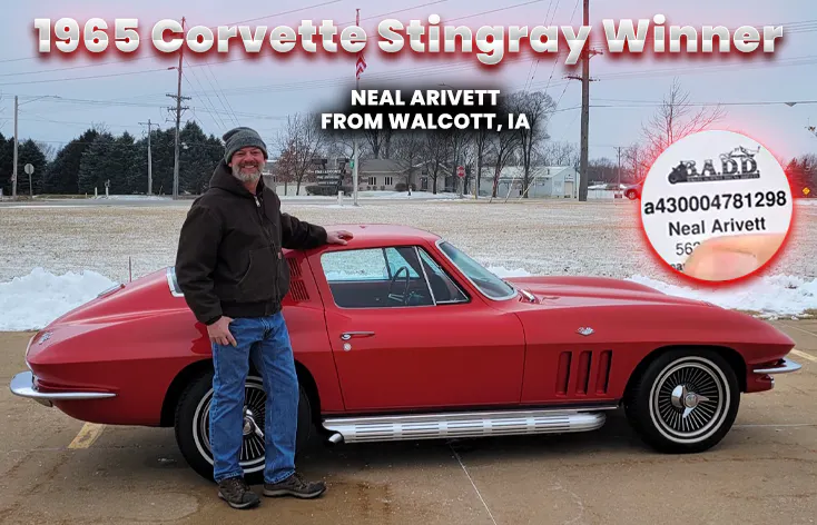 1965 Corvette Stingray
Neal Arivett - Ticket · a430004781298