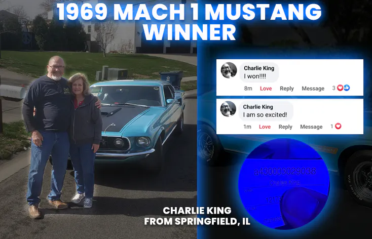 1969 Mach 1 Mustang
Charlie King - Ticket # a430003029038